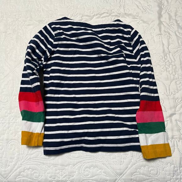 Mini Boden Striped Breton Top Size 2/3 - Picture 3 of 6